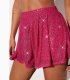 New American Style Sequined Shorts Women Fashion Black Casual Hot Girl Versatile Short Pants
