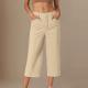 Womens Straight-leg Draping Korean-style Slim-fit Suit Pants