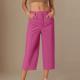 Womens Straight-leg Draping Korean-style Slim-fit Suit Pants