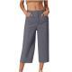 Womens Straight-leg Draping Korean-style Slim-fit Suit Pants