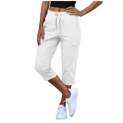 Pocket Cropped Pants Fashionable Casual Trousers