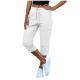 Pocket Cropped Pants Fashionable Casual Trousers