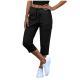 Pocket Cropped Pants Fashionable Casual Trousers
