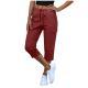 Pocket Cropped Pants Fashionable Casual Trousers