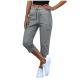 Pocket Cropped Pants Fashionable Casual Trousers