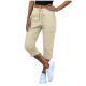 Pocket Cropped Pants Fashionable Casual Trousers