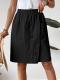 Solid Color Multicolor Pocket Ladies Casual Pants