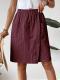 Solid Color Multicolor Pocket Ladies Casual Pants