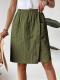 Solid Color Multicolor Pocket Ladies Casual Pants