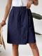 Solid Color Multicolor Pocket Ladies Casual Pants