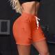 Womens White Ripped Denim Shorts For Summer