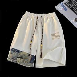 Five-Point Shorts Mens Short Trousers Sports-Casual Running Ice-Silk Quick-Drying Beach Pants Capris Outerwear
