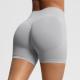 Seamless Three-section Waist Fitness Shorts Womens High Top Sports Yoga Shorts