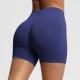 Seamless Three-section Waist Fitness Shorts Womens High Top Sports Yoga Shorts