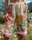 Womens Retro Floral Print Casual Shorts