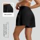 Womens Casual Anti-exposure High-waist Yoga Shorts
