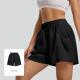 Womens Casual Anti-exposure High-waist Yoga Shorts
