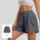 Womens Casual Anti-exposure High-waist Yoga Shorts
