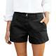 Womens High-Waisted Casual Bermuda Shorts