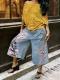 Fashionable Casual Camouflage Workwear-style Loose Wide-leg Pants