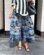 Fashionable Casual Camouflage Workwear-style Loose Wide-leg Pants