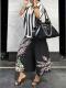Fashionable Casual Camouflage Workwear-style Loose Wide-leg Pants