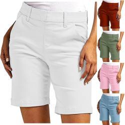 Womens Comfortable Casual Straight-Leg Shorts