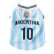 Mexico Pet Dog Jersey Costume, Summer Cooling Mesh Fabric, Soccer Sportswear Team Jersey, Lightweight Football Casual Clothes For Small Dogs