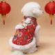 Traditional Chinese-style Vintage-print Pet New Year Outfit