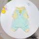 Pet Dog Clothes SpringSummer Ice Silk Cooling Four-Piece Suit