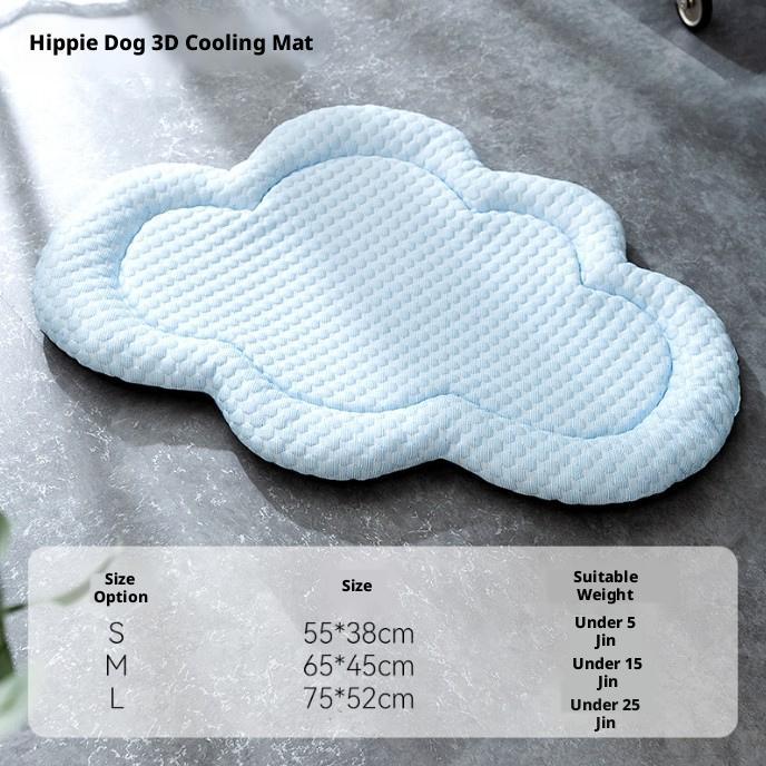 Pet Ice Mat-Sea Blue Cloud-S Code-1 - Option1
