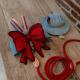 Sphynx Cat Chest Harness With Red Bow And Leash