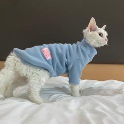 Autumn Double-sided Fleece Hairless Cat Clothes