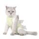 Post-Operative SpayNeuter Recovery Suit For Cats With Anti-Licking Sleeve And Strap