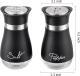 Salt And Pepper Shakers Set - Salt Containers For Gifts, Kitchen Decor, Home, RV, Camp, BBQ, 4 Oz Farmhouse Spice Dispenser With Glass Bottom, Set Of 2