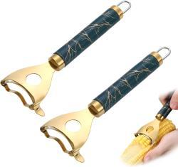 2 Pack Corn Peeler-Stainless Steel Corn Cob Stripper Tool,Labor-Saving And Fast Peeling Tool, Efficient 2026 New Kitchen Gadget