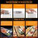 Rolling Grill Basket Grill Gifts For Men, 304 Stainless Steel, All-in-One Grilling Accessories For Vegetable Meat Food, Smoker BBQ Tools For Cooking Camping, Dad Husband Birthday Gifts
