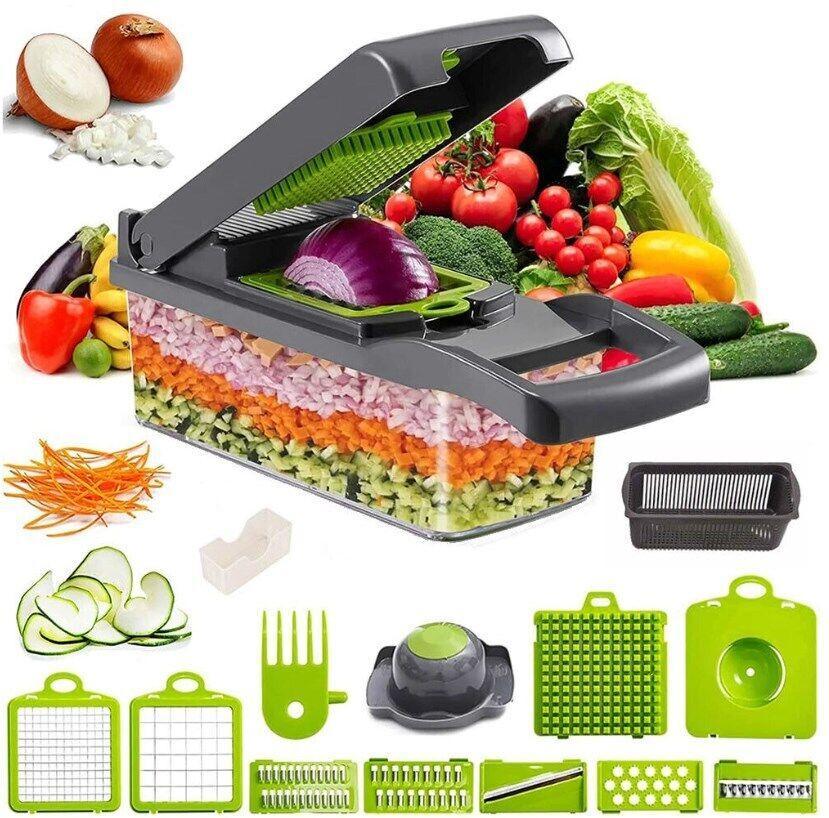 16-in-1 Vegetable Cutter, Salad, Fruit And Vegetable Cutter, Peeler