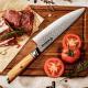 Damascus Steel Olive Wood Chefs Knife