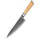 Damascus Steel Olive Wood Chefs Knife