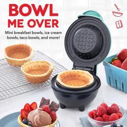 Waffle Bowl Maker - Even Heating Kitchen Gadgets, Electric Nonstick Waffle Cone Bowl Machine, Sturdy Easy To Use Design, Dessert Cooking Tool, For Kitchen Birthday Christmas Party Holiday Snack Breakf