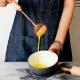 Kitchen Household Stainless Steel Solid Wood Handle Manual Mixer