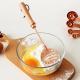 Kitchen Household Stainless Steel Solid Wood Handle Manual Mixer