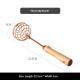 Kitchen Household Stainless Steel Solid Wood Handle Manual Mixer