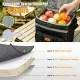 35L Rolling Cooler Bag 2-in-1 Insulated Lunch Backpack With Telescopic Handle Wheels Adjustable Shoulder Strap Portable Thermal Cooler Bag For Camping Picnic Beach Fishing