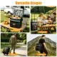 35L Rolling Cooler Bag 2-in-1 Insulated Lunch Backpack With Telescopic Handle Wheels Adjustable Shoulder Strap Portable Thermal Cooler Bag For Camping Picnic Beach Fishing