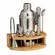 Cocktail Shaker Set,12 Piece Bartender Kit With Stand,Bar Set For Mixed Drink, Professional Bar Accessory Shaker,Jigger,Strainer,Muddler,Liquor Pourers, House Warming Gifts