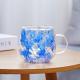 High-borosilicate Glass Tea Cup Internet-famous Double Layer Design With Real Flowers Inside