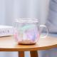 High-borosilicate Glass Tea Cup Internet-famous Double Layer Design With Real Flowers Inside