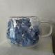 High-borosilicate Glass Tea Cup Internet-famous Double Layer Design With Real Flowers Inside